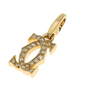 CARTIER 18k Yellow Gold Diamond 2C Necklace
